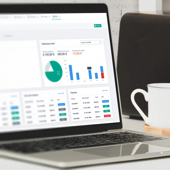 Capture de l'ERP de Garçon Français réalisé par l'agence Webup