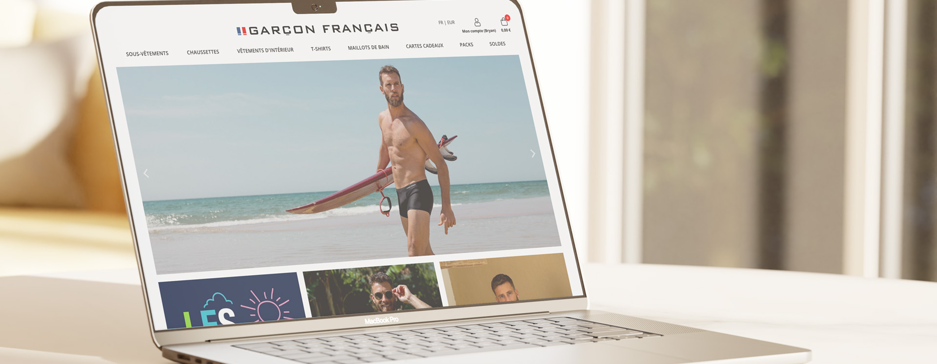 Page d'accueil de Garçon Français